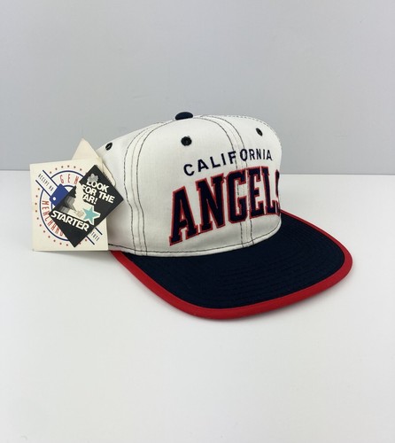 NEU/alter Lagerbestand Vintage California Angels Mütze Druckknopflasche Starter Anahiem MLB Baseball