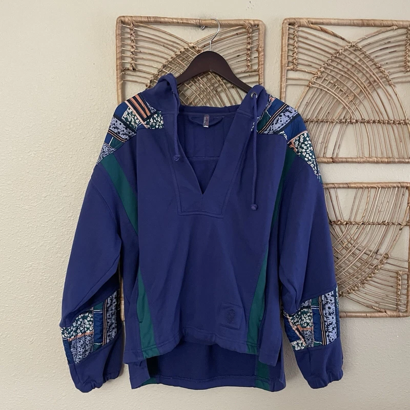 free-people-movement kickoff pullover floral sleeves hoodie