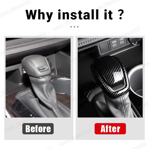 Cubierta de perilla de cambio de marchas de grano de madera para Toyota RAV4 Highlander Windlander - Imagen 4 de 21