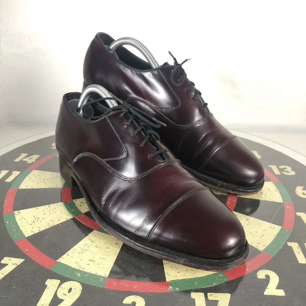 Florsheim Yale Captoe Oxford Dress Lace Up Brown Leather Shoe