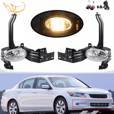 Bumper Fog Lights W Clear Lensswitch For 2008 2009-2010 Honda Accord 2dr Coupe