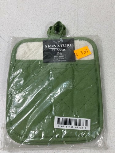 Signature Classic Oven/Pot Mitts. 1 Pair. 7 inch x 8 inch. - Bild 2 von 4