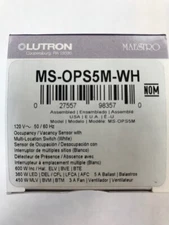 Maestro Motion Sensor Switch, No Neutral, 5A, Single Pole/Multi Location, White