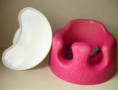 bumbo pink seat with tray