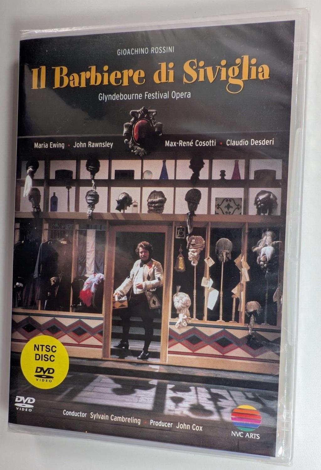 Rossini - Il Barbiere Di Siviglia DVD 1982 Glyndebourne New/Sealed