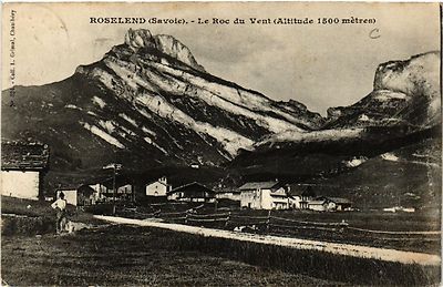 Old postcard Roselend - Le Roc du Vent (438974)