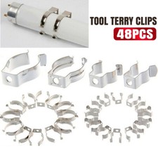 48PCS/Set Tool Spring Terry Clips Heavy Duty Storage For Shed Wall Mount Clips