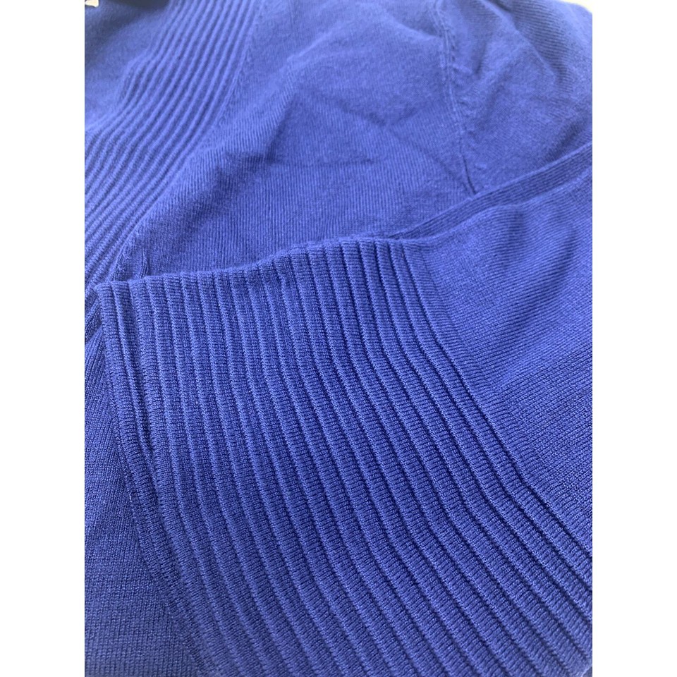 JM Collection OpenFront Bell Sleeve Blue Cardigan Shrug Large NWT eBay