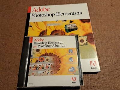 Adobe PHOTOSHOP ELEMENTS 2.0 Plus Photoshop Albi, 2.0 w/ Manual