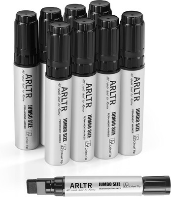 Permanent Markers Jumbo, 15Mm Wide Tip Set of 8 Large Permanent Marker 