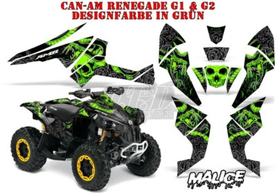 AMR RACING DEKOR KIT ATV CAN-AM RENEGADE,D250,DS450,DS650 GRAPHIC KIT MALICE B