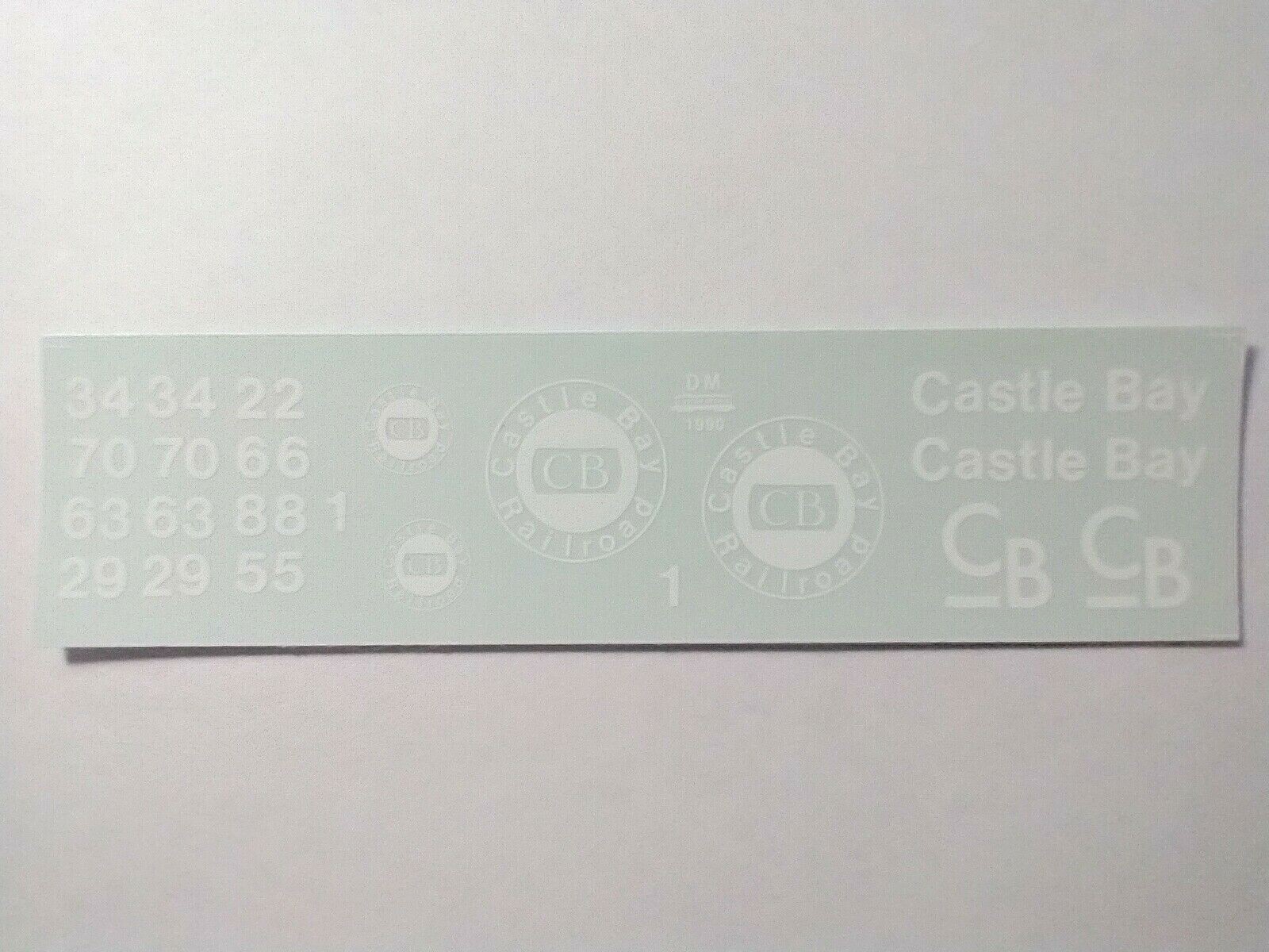 DM Custom Decals HO Scale "Castle Bay Railroad" 1990 TS eBay