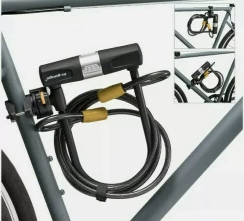 In-gauge Bike U Lock with Cable Heavy Duty Bicycle U-Lock,12mm Shackle and Mount - 第 5/5 張圖片