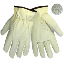 100 Leather Genuine Cow Grain Work / Driver Gloves Size Large NEW FREE SHIPPING