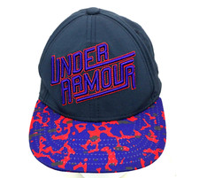 Under Armour Youth Small Kids Hat UA Pro Fit Blue Red Camo Black
