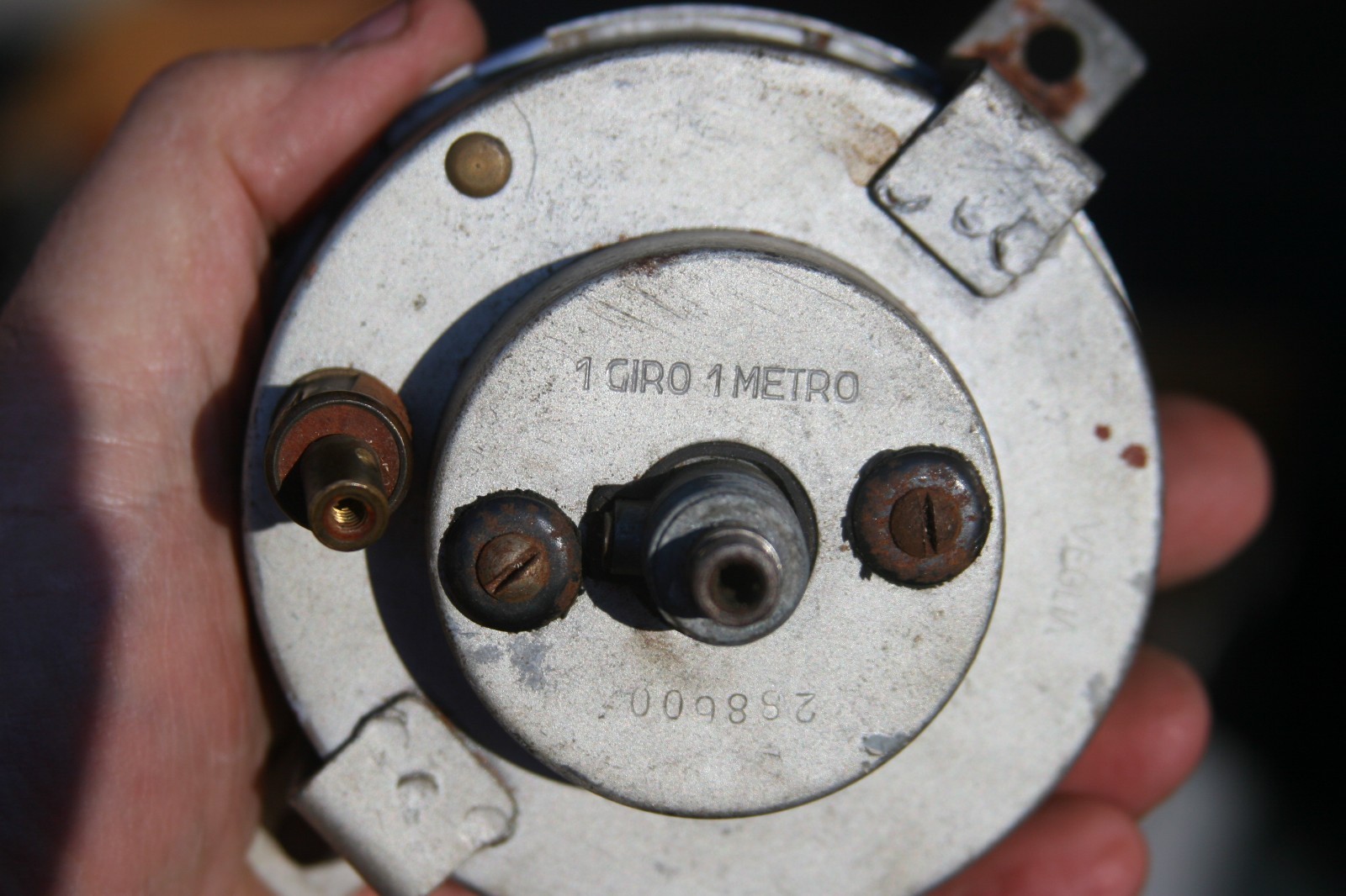 50s Vintage Veglia Speedometer Gauge - 110 KM / ORA - Fiat Alfa Romeo Ferrari