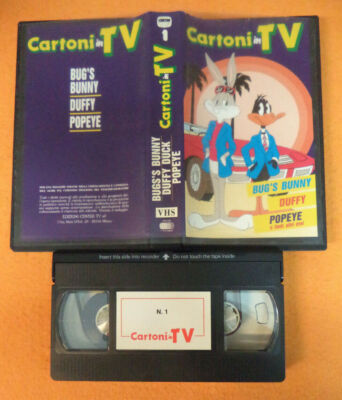 VHS Film KARTONS IM TV Bug's Bunny Duffy Popeye Nr.1 CENTER TV (F226) ohne DVD