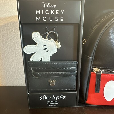 Disney Mickey Mouse Mini Backpack White 3 Pc Gift Set  display picture 3