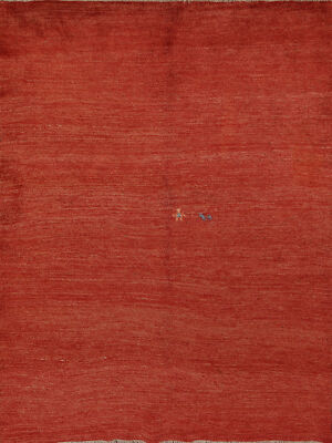 Tribal Rust Wool Gabbeh Hand-made Little Character/ Animal Area Rug 5x7 Carpet