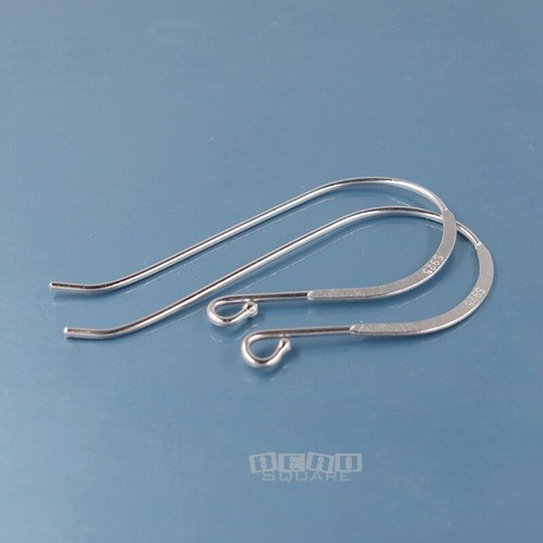 Pendientes de plata esterlina maciza con extremo de punto gancho francés con alambres de oreja 36 mm (1,4") #33584 - Imagen 4 de 5