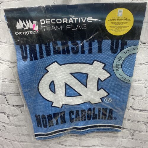 North Carolina Tarheels UNC Reversible Decorative Team Flag Collegiate Suede