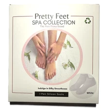 🎄🧦Hydration Therapy 1 Pair Ankle Length Reusable White Silicone Sock-Foot Care