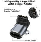 USB C Type-C Female to Male Adapter Charging for Fenix 8 7 7S 7X 6 6X 6S 5 5X