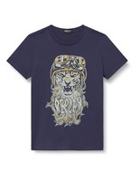 Jungen T-Shirt Kurzarm Navy Blau 088, 8 Jahre, Replay, Baumwolle