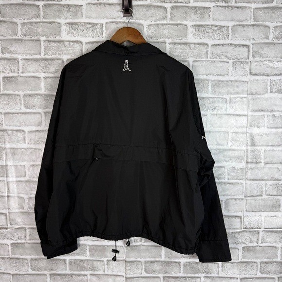 PING Solid Black Full Zip Polyester Vented Windbr… - image 4