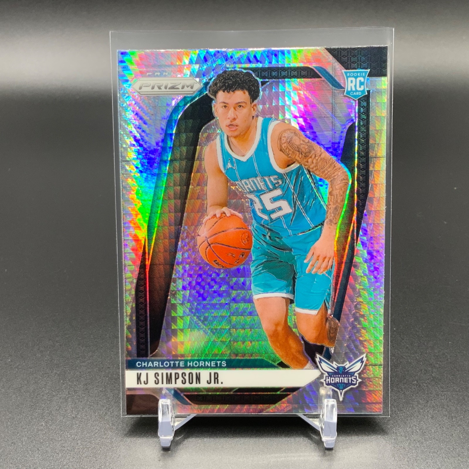 2024-25 Panini Prizm - KJ Simpson Jr. #247 Silver Hyper Prizm RC Rookie GRC1352