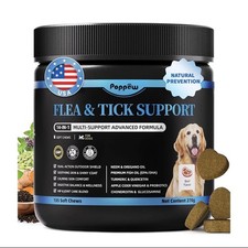 Dog Flea and Tick Support 135 Soft Chews Natural Dog Flea Comfort Supplement