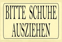 Holzschild 12X18 Cm Bitte Schuhe Ausziehen Deko Geschenk Schild