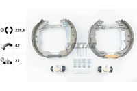 Bremsbackensatz FÜR Renault Kangoo / Grand Kangoo II (KW0/1 ) - Textar 84069300