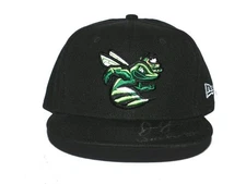 JUSTIN YEAGER BATTING PRACTICE WORN OFFICIAL AUGUSTA GREENJACKETS NE HAT BRAVES