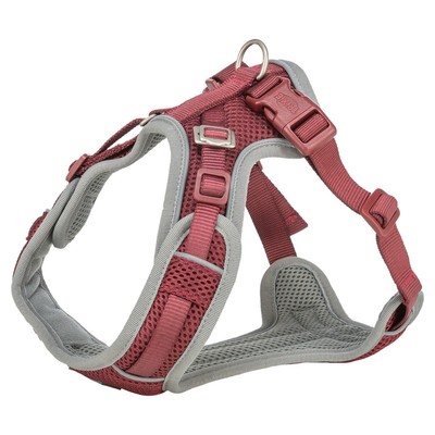 Trixie Premium FlexMesh Geschirr sangria für Hunde, bequem und flexibel