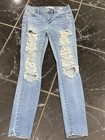 PacSun Women’s Blue Light Wash Skinny Jegging Jeans Distressed 5-Pocket 26 — photo 2