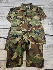 Vintage Patriot Industries Camo Zip Up Coveralls Mens Large USA