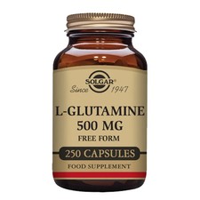 Image of Solgar L-Glutamine 500mg 250 Capsules - BBE 02/2026