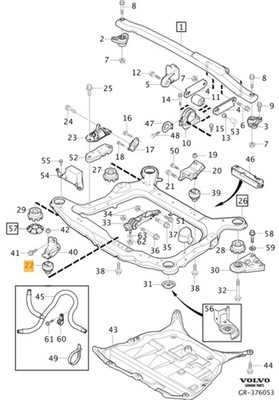 VOLVO XC90 II Front Engine Mount 30680751 NEW GENUINE