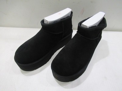 UGG Women's Classic Ultra Mini Platform Boots 1135092 Black Size 10