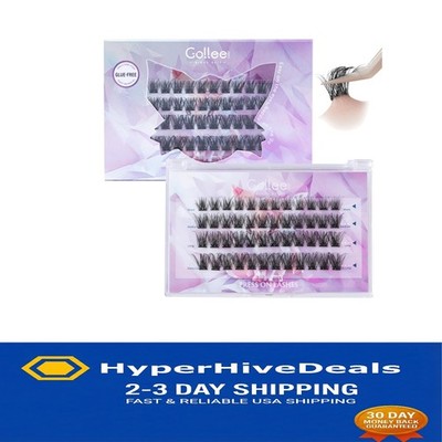 Quick & Easy Application: Reusable Self-Adhesive Lash Clusters for Stunning Eyes