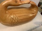 Hand-carved, light-wood duck decoy with a varnished finish, typically used as a  — photo 7