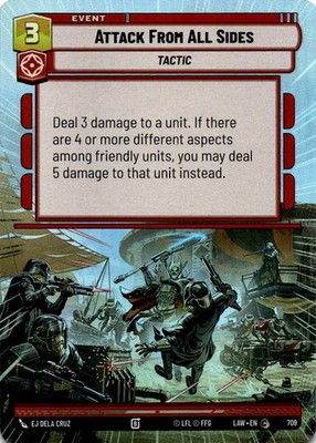Attack From All Sides (Hyperspace Foil) NM/M 709 A Lawless Time SWU