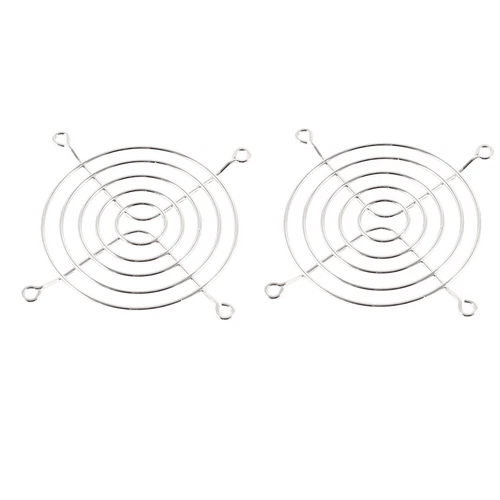 2pcs 65mm Dia Metal Wire Grill Finger Axial Fan Guard Protector for PC Computer