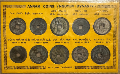 ☆ ユン・ピョウ / FROM FAR EAST Vietnam/Annam Minh Mang ( Nguyen Dynasty 1802-1945) 10 Different