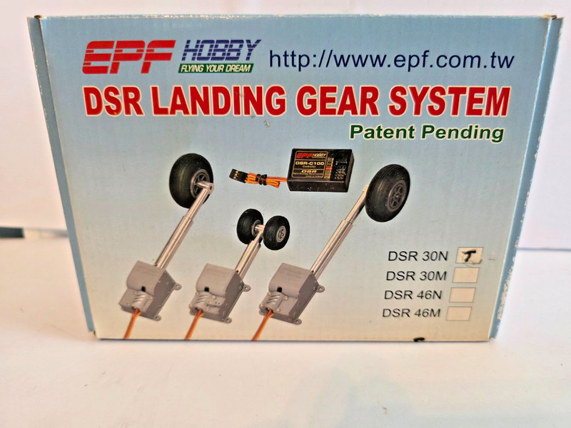 Vintage EPF Hobby DSR 30 T RC Airplane Retractable Electric Landing Gear System