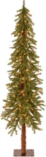 National Tree 6 ft Pre-Lit Hickory Cedar Christmas Tree, 200 Clear Lights