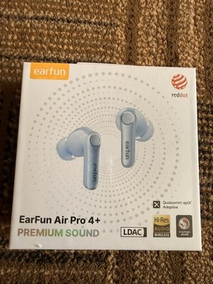 EarFun Air Pro 4+ True Wireless Earbuds - Blue - Sealed Box Brand New 
