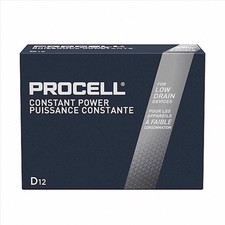 Batería de dióxido de manganeso alcalino Duracell PC1300 1,5 V D12 Procell, 12 unidades (P