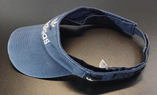 Adidas Visor Hat Cap Adjustable Strap Original Logo Blue Golf Tennis Running
